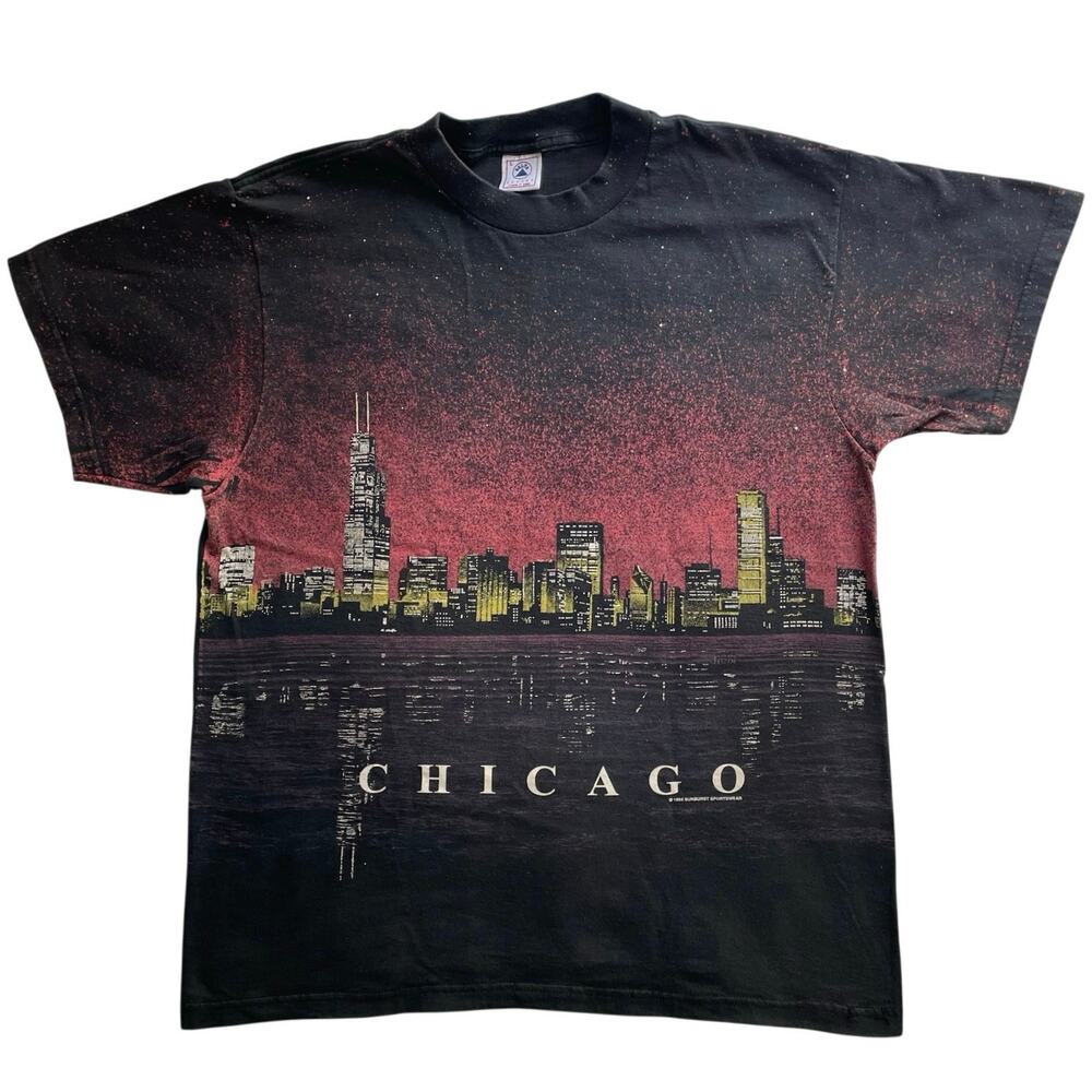 Vintage 1994 Delta Chicago Skyline T-Shirt